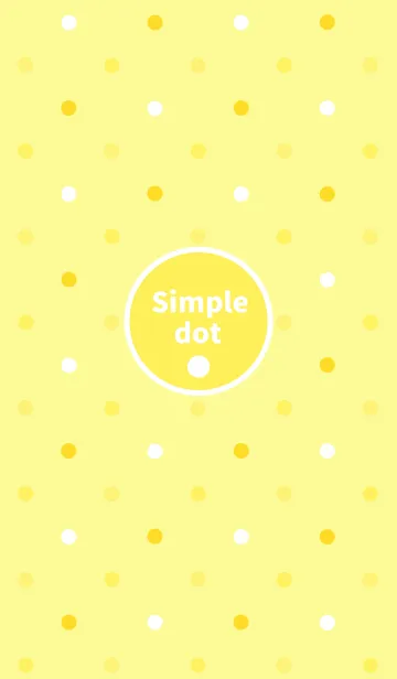 [LINE着せ替え] Simple dot pattern " Yellow "の画像1