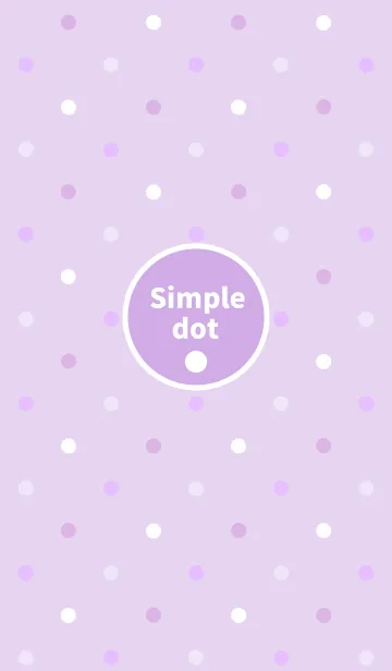 [LINE着せ替え] Simple dot pattern " Purple "の画像1