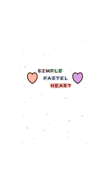 [LINE着せ替え] SIMPLE PASTEL HEARTの画像1