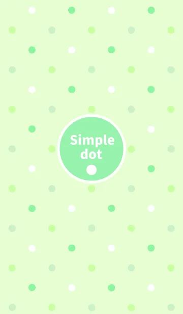 [LINE着せ替え] Simple dot pattern " Light green "の画像1