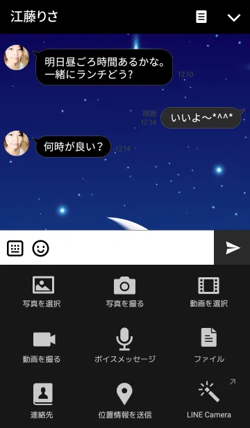 [LINE着せ替え] Crescent Moon.の画像4