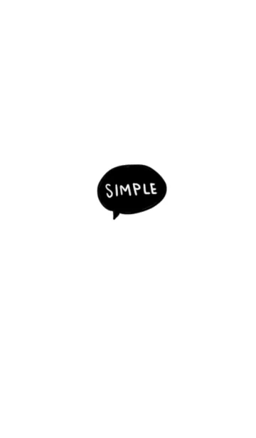 [LINE着せ替え] 吹き出しSIMPLEの画像1