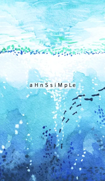 [LINE着せ替え] ahns simple_059_under the seaの画像1