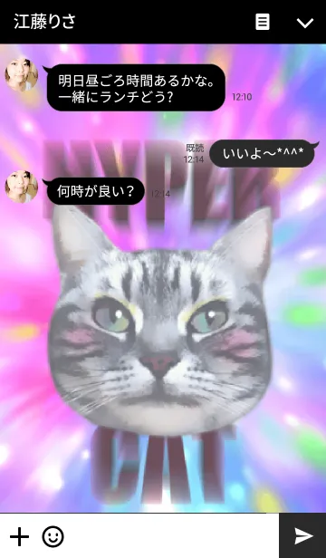 [LINE着せ替え] ハイパー猫ちゃん！の画像3