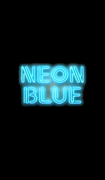 [LINE着せ替え] NEON BLUE！の画像1