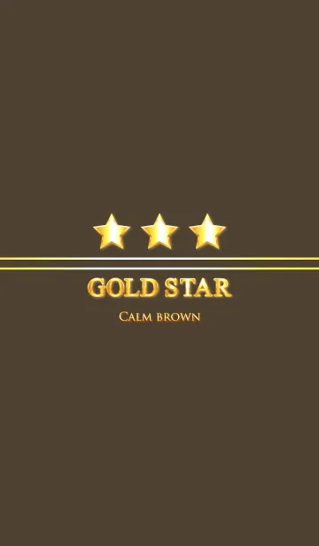 [LINE着せ替え] GOLD STAR " Calm brown "の画像1