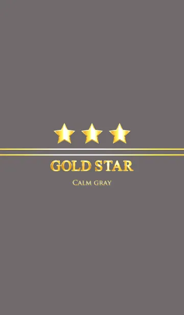 [LINE着せ替え] GOLD STAR " Calm gray "の画像1