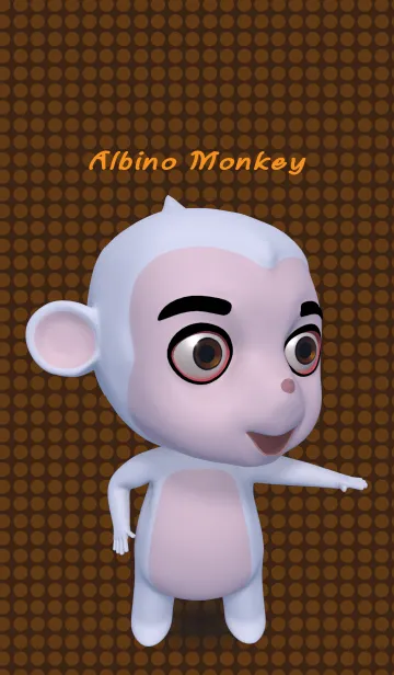 [LINE着せ替え] Albino Monkey.1の画像1