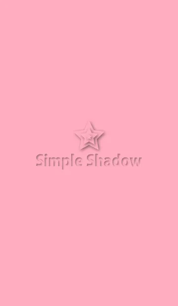 [LINE着せ替え] Simple Shadow pinkの画像1