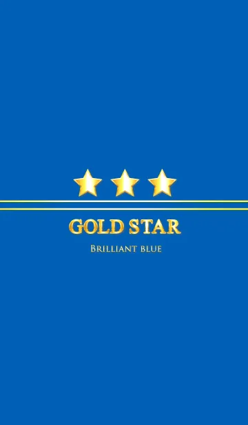 [LINE着せ替え] GOLD STAR " Brilliant blue "の画像1