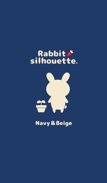 [LINE着せ替え] Rabbit silhouette.の画像1