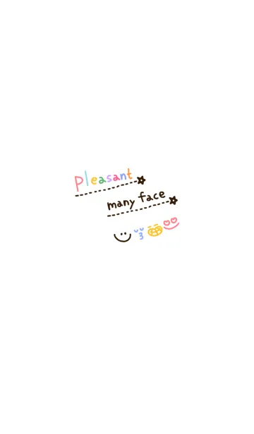 [LINE着せ替え] pleasant many faceの画像1