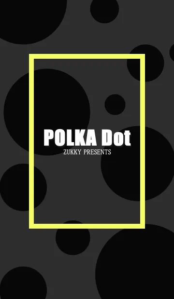 [LINE着せ替え] POLKA Dot Blackの画像1