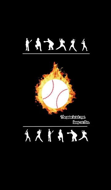 [LINE着せ替え] the baseball theme blackの画像1