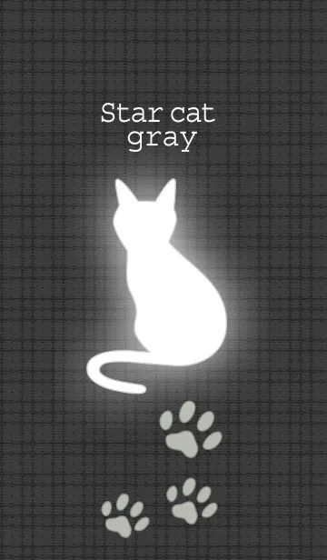 [LINE着せ替え] Star cat grayの画像1