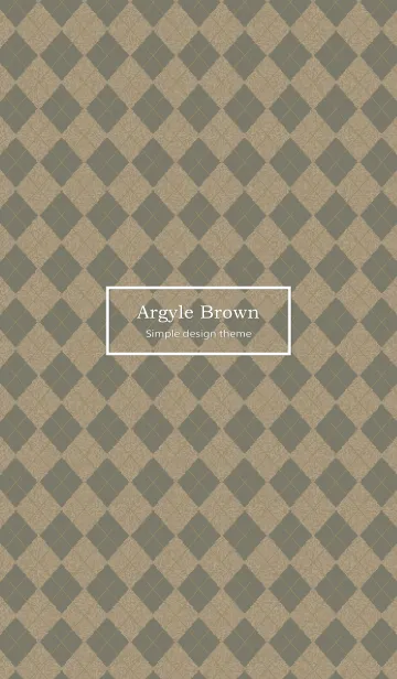 [LINE着せ替え] Argyle Brownの画像1