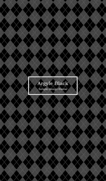 [LINE着せ替え] Argyle Blackの画像1