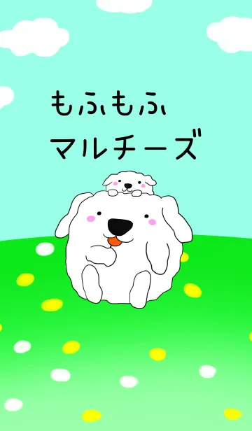 [LINE着せ替え] もふもふマルチーズの画像1