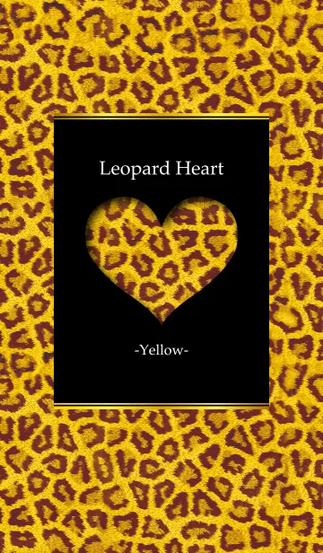 [LINE着せ替え] Leopard Heart -Yellow- ver.2の画像1