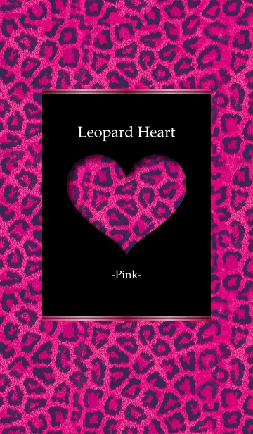 [LINE着せ替え] Leopard Heart -Pink- ver.2の画像1