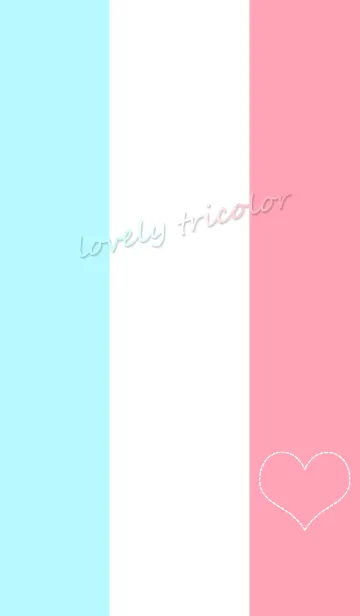 [LINE着せ替え] lovely tricolorの画像1