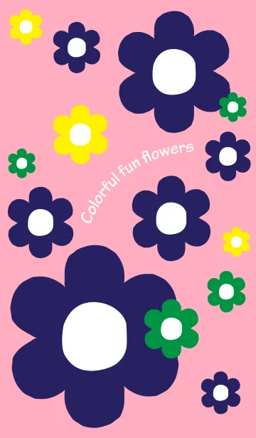 [LINE着せ替え] Colorful fun flowersの画像1