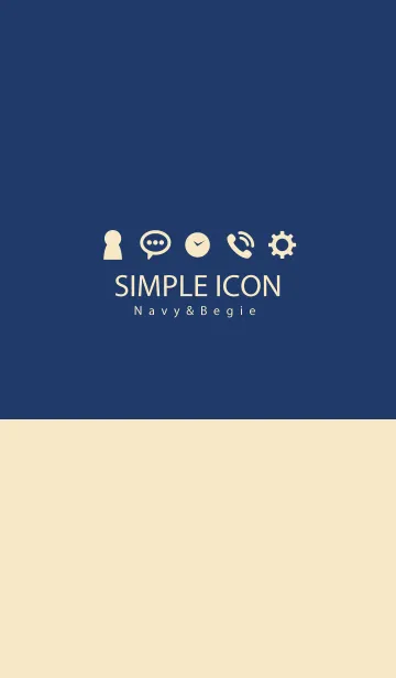 [LINE着せ替え] Simple icons Theme.の画像1