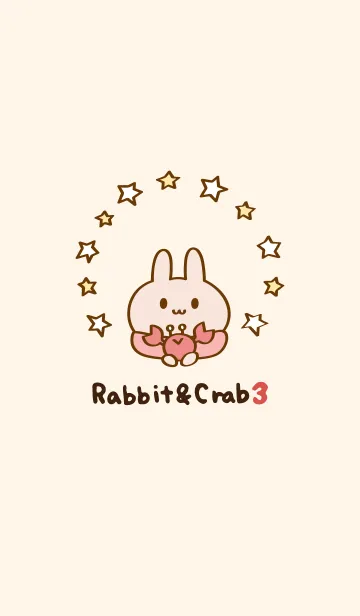 [LINE着せ替え] うさぎくんとかにくん3の画像1