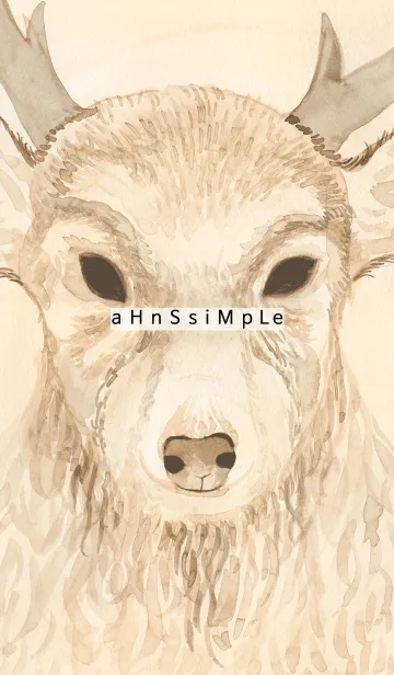 [LINE着せ替え] ahns simple_066_deerの画像1