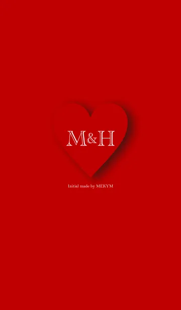 [LINE着せ替え] Heart Initial -M＆H-の画像1