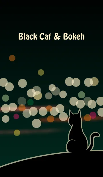 [LINE着せ替え] Black Cat ＆ Bokehの画像1