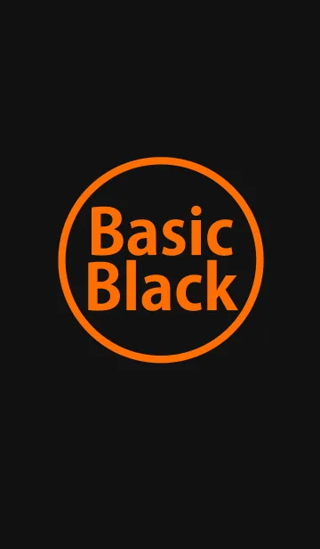 [LINE着せ替え] Basic Black Orangeの画像1