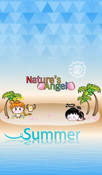 [LINE着せ替え] Nature's Angel - Summer Beachの画像1