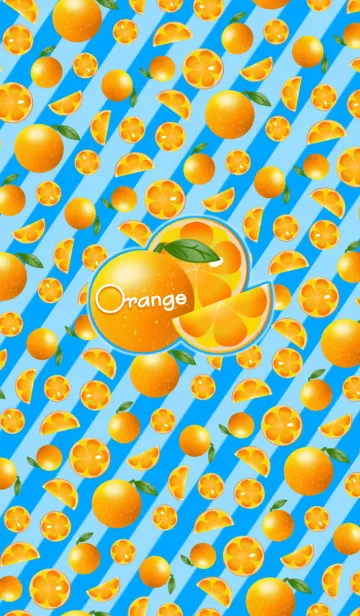 [LINE着せ替え] Orange patternの画像1