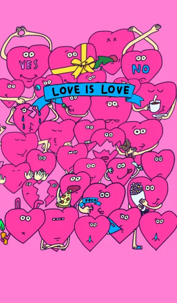 [LINE着せ替え] LOVE IS LOVEの画像1