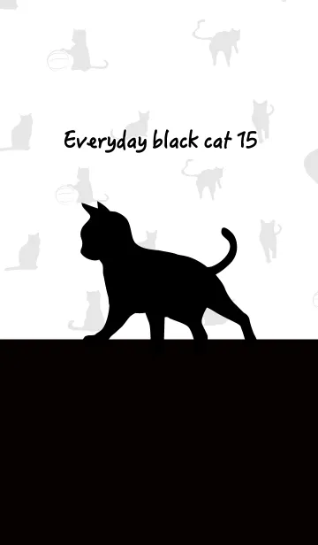 [LINE着せ替え] 黒猫の日常15の画像1