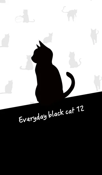 [LINE着せ替え] 黒猫の日常12の画像1