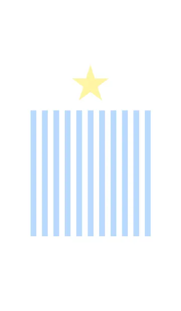 [LINE着せ替え] Light Blue Stripe ＆ Star.の画像1