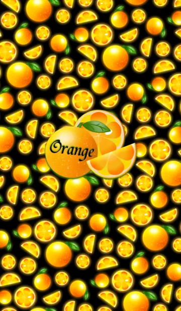 [LINE着せ替え] Orange pattern 2の画像1