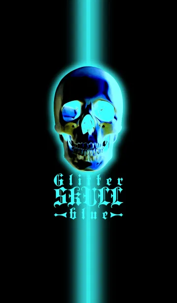 [LINE着せ替え] Glitter Skull <blue>の画像1