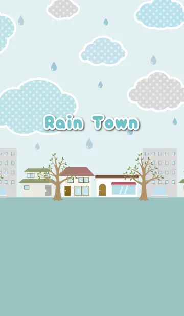 [LINE着せ替え] Rain Townの画像1