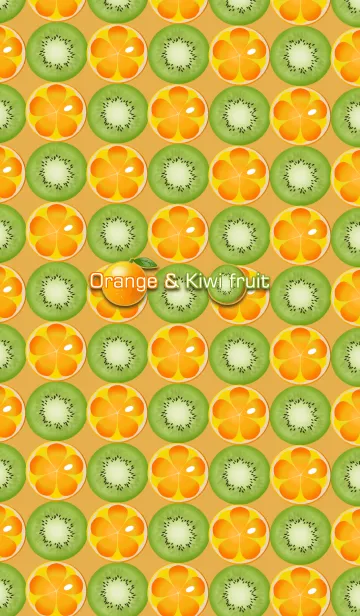 [LINE着せ替え] Orange ＆ Kiwi fruitの画像1