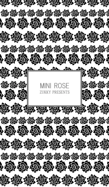 [LINE着せ替え] MINI ROSE black and whiteの画像1