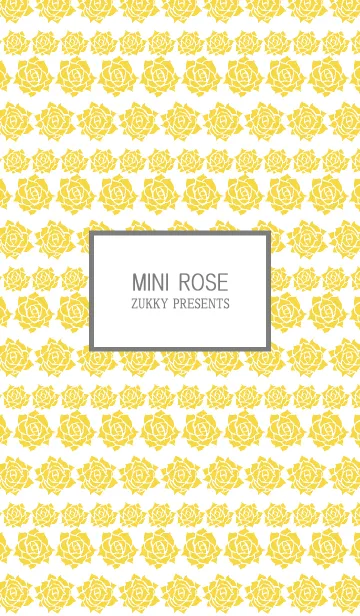 [LINE着せ替え] MINI ROSE yellow and whiteの画像1