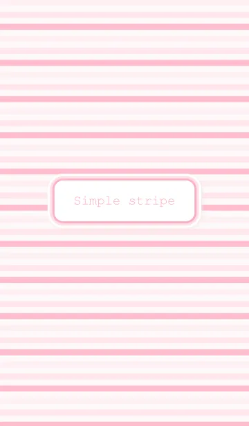 [LINE着せ替え] Simple stripe " Natural pink "の画像1