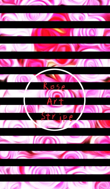 [LINE着せ替え] Rose Art Stripeの画像1