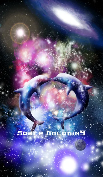 [LINE着せ替え] Space Dolphin 9の画像1