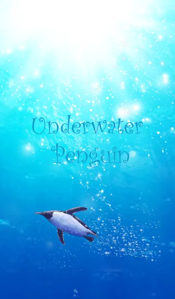 [LINE着せ替え] Underwater Penguinの画像1