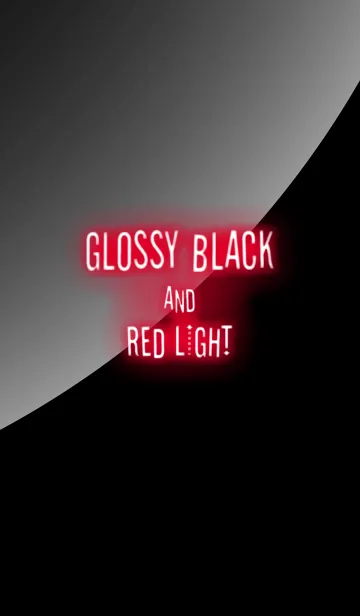 [LINE着せ替え] GLOSSY BLACK and RED LIGHTの画像1