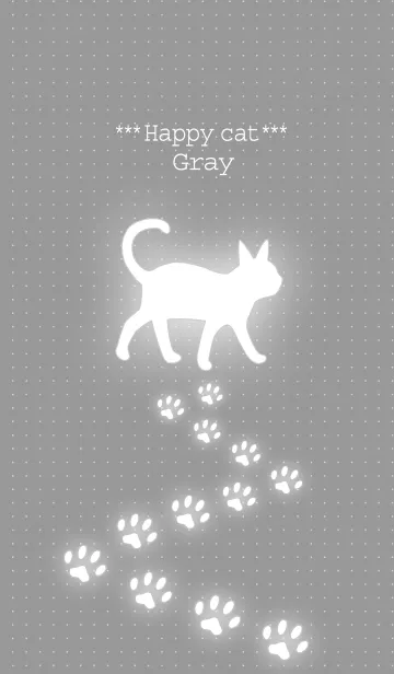 [LINE着せ替え] ***Happy cat*** grayの画像1